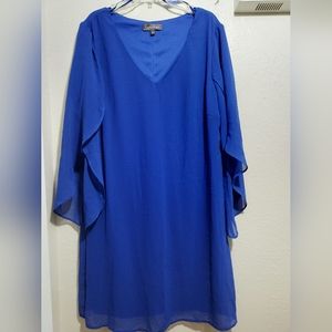 Women's Royal Blue Dress Size 12 Long Sleeve